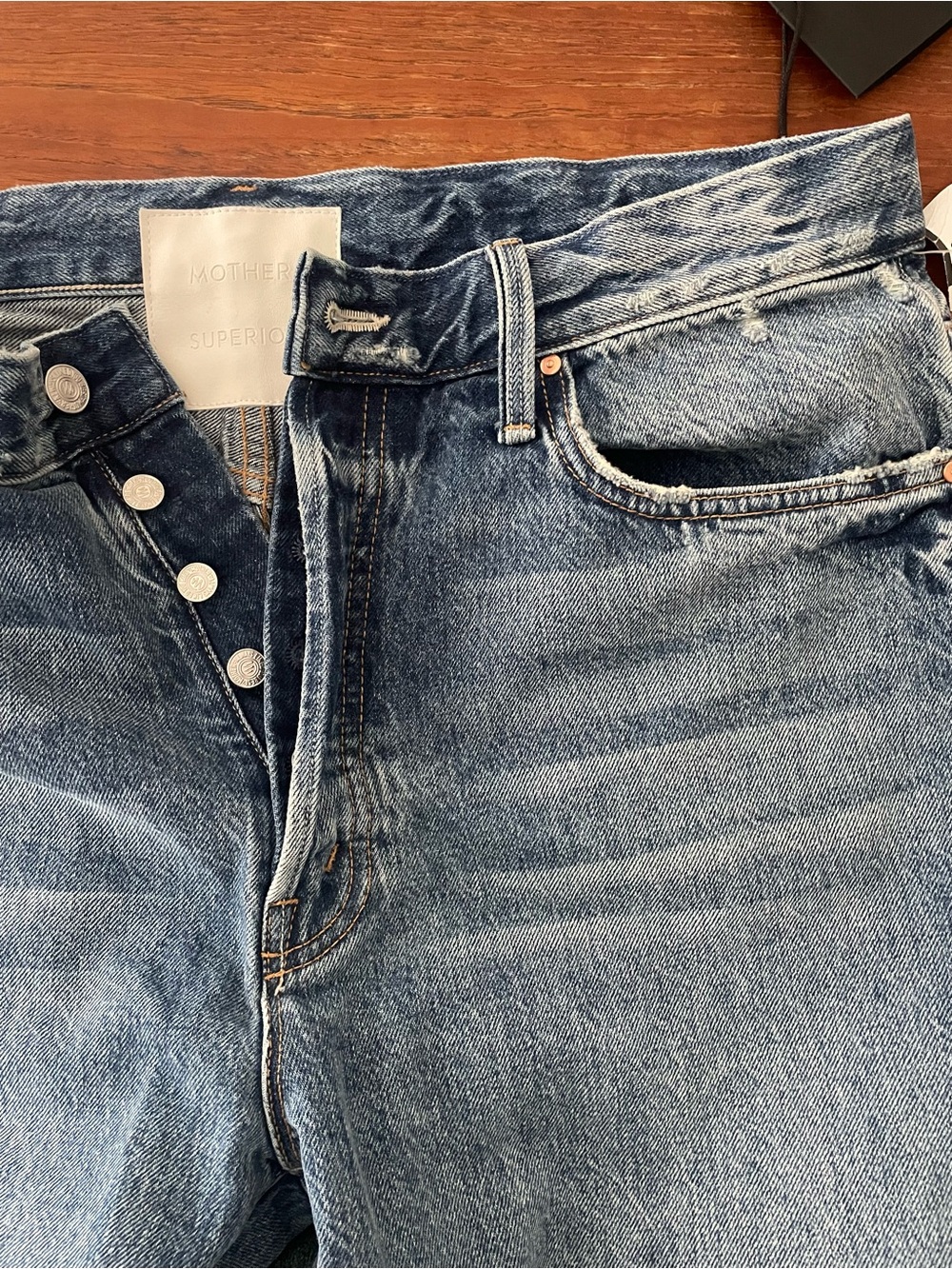 MOTHER Women Jeans High Rise - Light Blue Wash - Picture 9 of 16